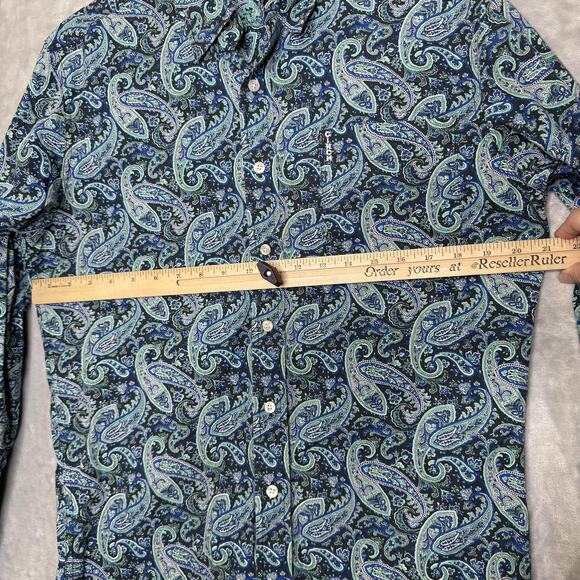 CINCH Shirt Mens Small Black Paisley Modern Fit Western Button Down Cowboy Rodeo - Picture 8 of 10